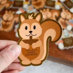 Collect Happy Moments Squirrel Sticker