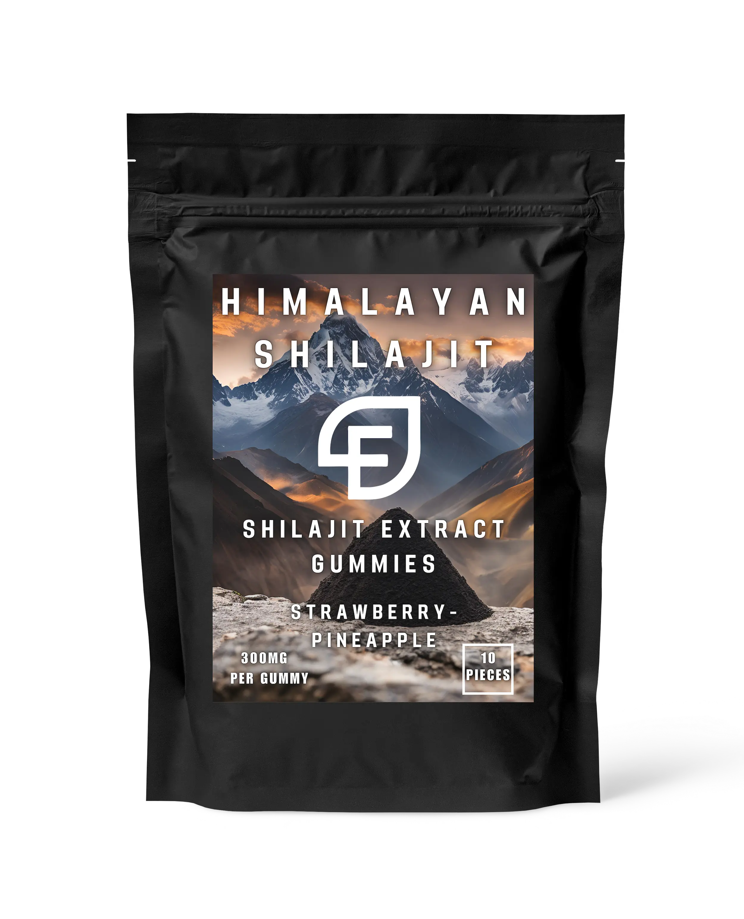 Flavor Tech  Gummies - Supports Energy Production - Dietary Supplement - Strawberry Pineapple Flavor - 10 Gummies shilajit