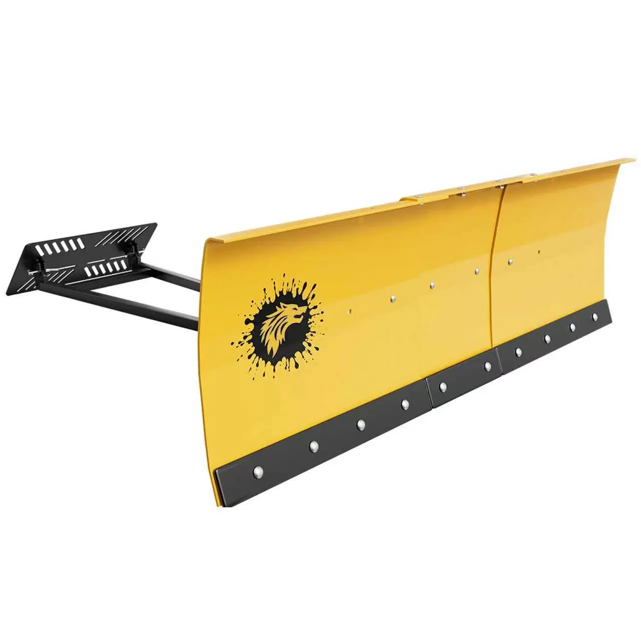 ATV/UTV Front Mount Land Leveler, 48"-60" Adjustable Steel Driveway Grader for Gravel&Dirt, Heavy Duty Yard Leveling Tool, Snow Plow Kit Compatible, 5-Position Angle, Winch Required (Sold Separately)