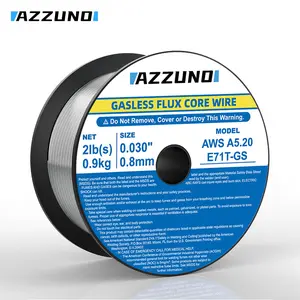 AZZUNO airless self-protected flux-cored wire E71T-GS small plate 0.8mm,0.9kg, gas free welding wire, suitable for maintenance, stable and low splash Welder Machine