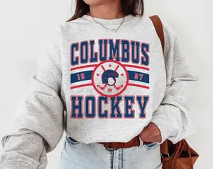 Vintage Columbus Blue Jacket Sweatshirt T-shirt Blue Jackets Sweater Blue Jackets T-shirt Hockey Fan Shirt Retro Columbus Ice Hockey