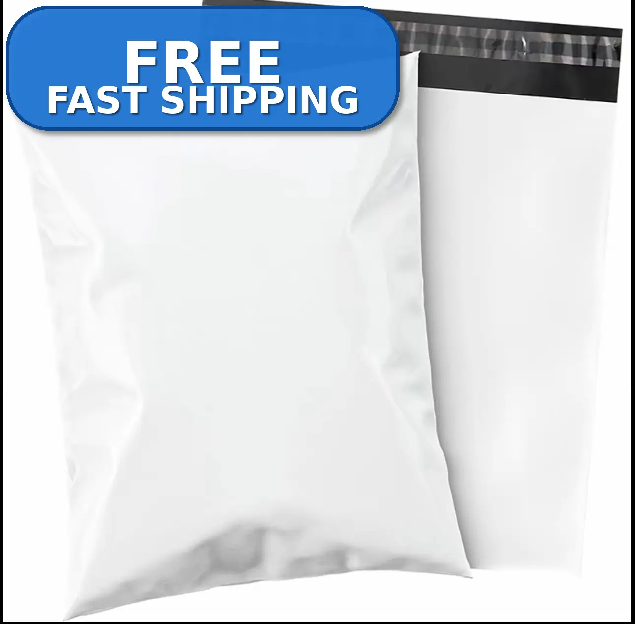 12x15.5 inches 10-Pack White Self-Sealing Adhesive Shipping Bags Waterproof Tear-Resistant Poly Mailers for Clothing Books Documents Cosmetics Ideal for Express Packing