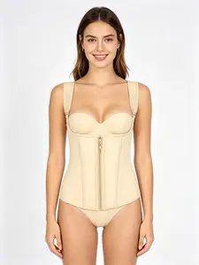 Women's Adjustable Hook and Zipper Shapewear, Waist Cincher for All Seasons, Perfect Gift for Valentine's Day, Plain Style