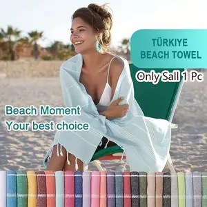 Turkish Beach Towel, Large Striped Couple Towel, Sand-Free Quick Dry, Swimming Fitness Towel, Perfect Gift for Travel Vacation Yoga Camping