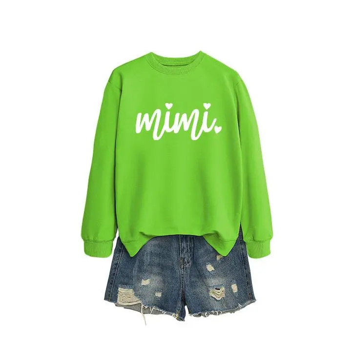 Fluorescent green hoodie（white font）