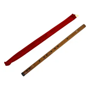High-Quality Bamboo Flute, Handcrafted Traditional Transverse Flute, Includes Velvet Case, Portable Design, Ideal for Beginners and Professionals