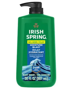 Irish Spring Mens Body Wash, Moisture Blast Body Wash for Men, Feel Fresh All Day, 30 Oz Pump Bottle