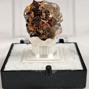 Smoky Quartz with Garnets