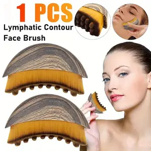 Lymphatic contour facial brush | Jaw and jaw line sculpture, facial drainage massager, ergonomic design, precise fit to the skin, resin material, no fragrance, Facial Care Instrument, Facial Beauty Massagers