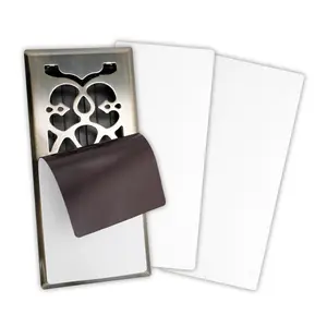 High Strength Magnetic Vent Cover for Home 5 Pack (4.84" x 10.83") for Floor, Wall and Ceiling Steel Registers, Home and RV - White