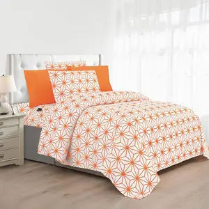 Mocassi 6-Piece Cube Bed Sheet Set - Geometric Pattern - Soft as Hotel Premium Quality