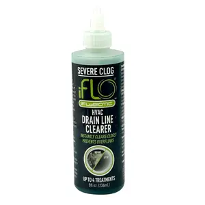 iFLO® A/C Severe Clog Relief™ - 5X Concentrated Formula with iFLOBiotic™ Technology for Maximum Strength Drain Line Cleaning