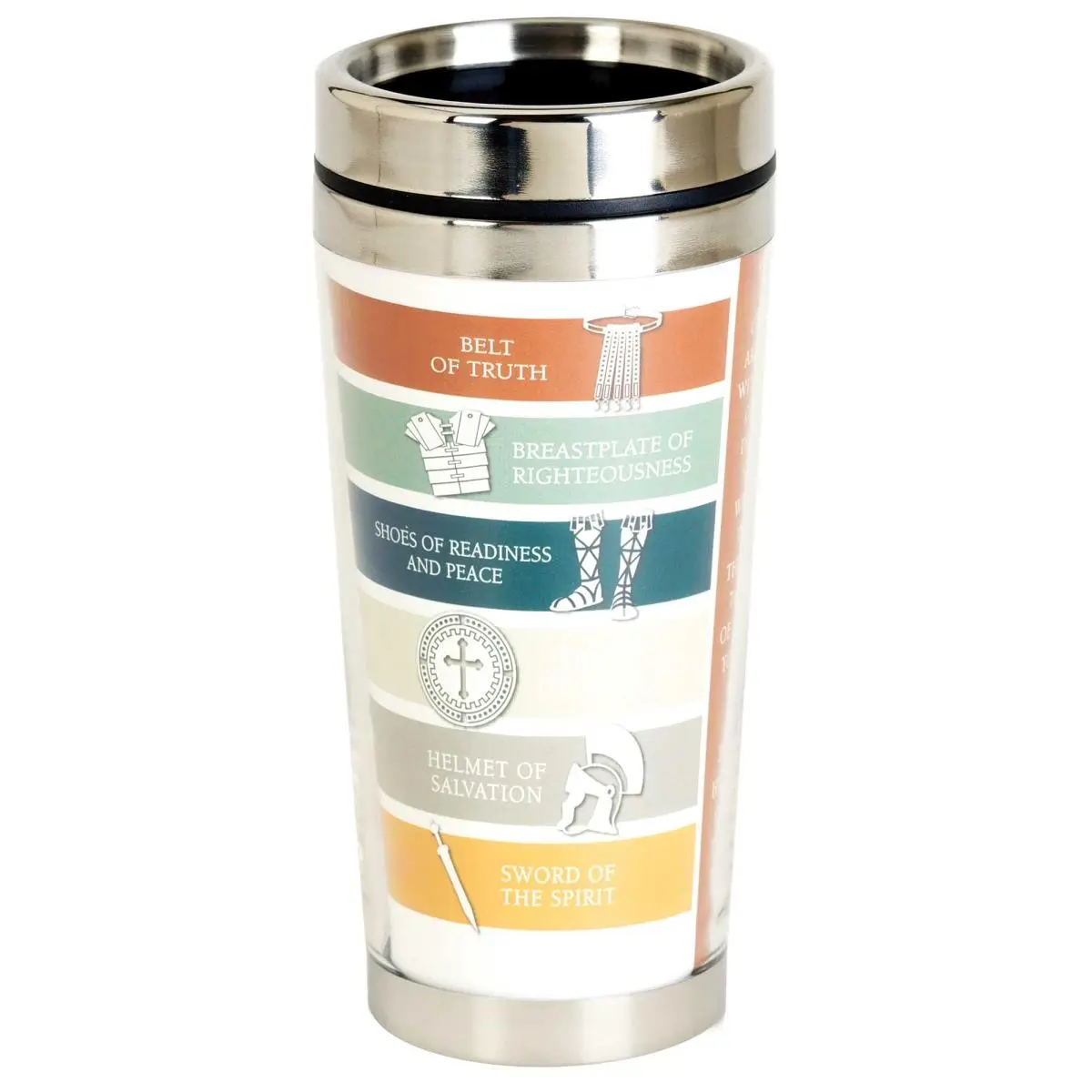 Dicksons SSMUG-334 16 oz Unisex Full Armor of God Travel Mug, Multi Color - One Size