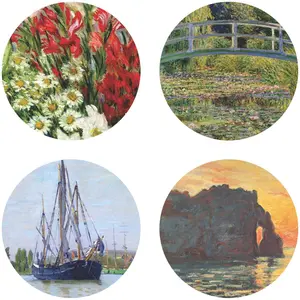 Buttonsmith® Claude Monet Gladiolas Tinker Top® Set – Made in USA – for use with Tinker Reel® Badge Reels