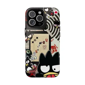 Badtz-Maru Phone Case – Cute Sanrio Aesthetic Collage, Phonecase for 17 16 15 14promax - Gift