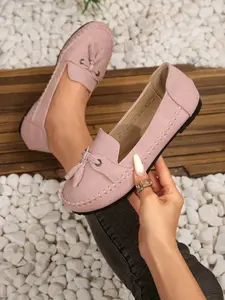 New Large Size Women's Casual Retro Slip-on PU Leather Loafers, Round Toe Flats for All Seasons, Comfortable Fashion Shoes for Daily Wear