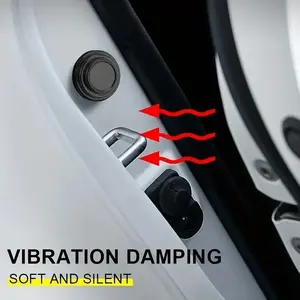 10 Pcs Shockproof Silicone Car Door Mats, Noise Reduction and Vibration Dampening, Easy Installation, Durable Design for Car Door Edge Protection, Car Door Protector