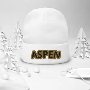 Luxury ASPEN Embroidered Beanie