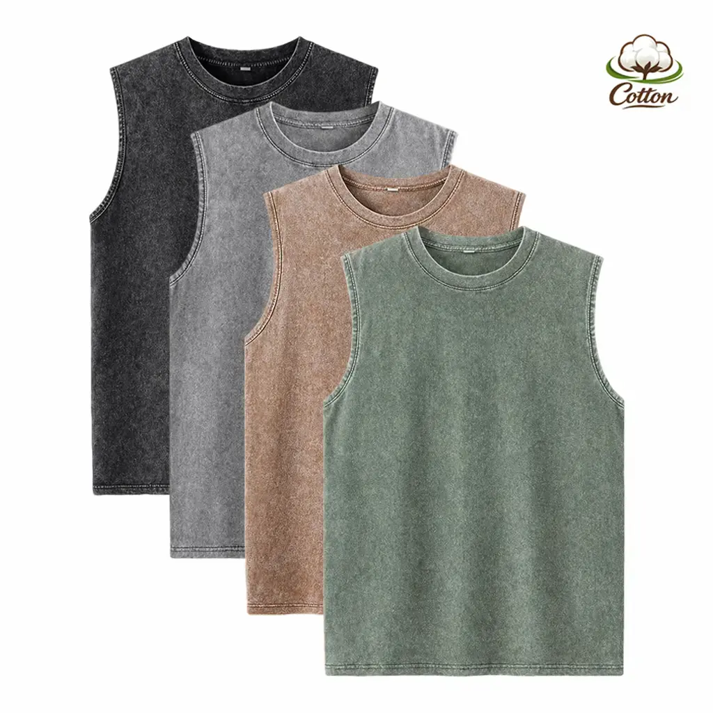 Men's Heavy Cotton Tshirt 4-Pack - Plus-Size Menswear with Stone-Wash Finish, Relaxed Drop-Shoulder Fit, Ideal for Valentine's Day