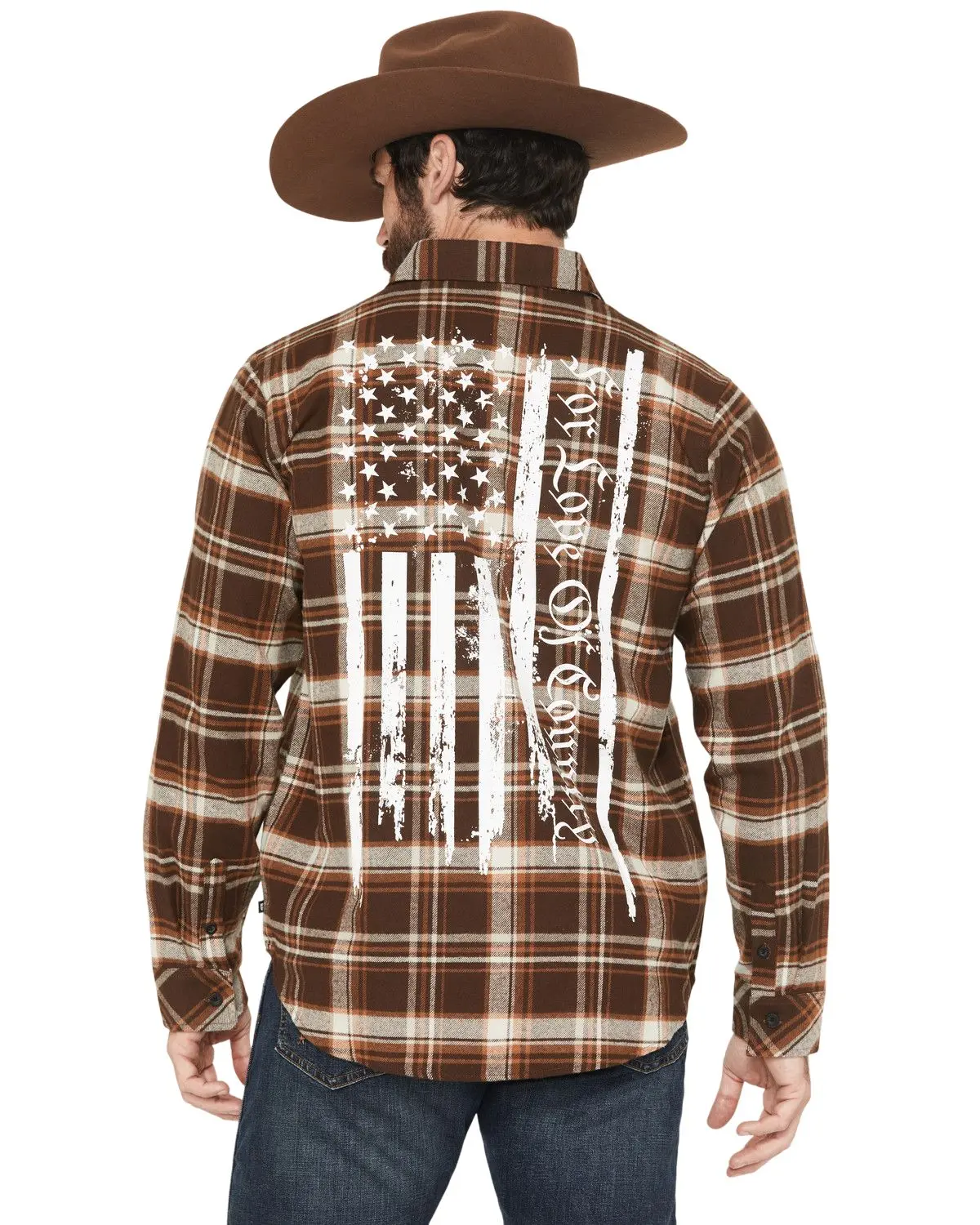 Howitzer Men's Men'S Boot Barn For Love And Country Plaid Print Long Sleeve - 371Wv202