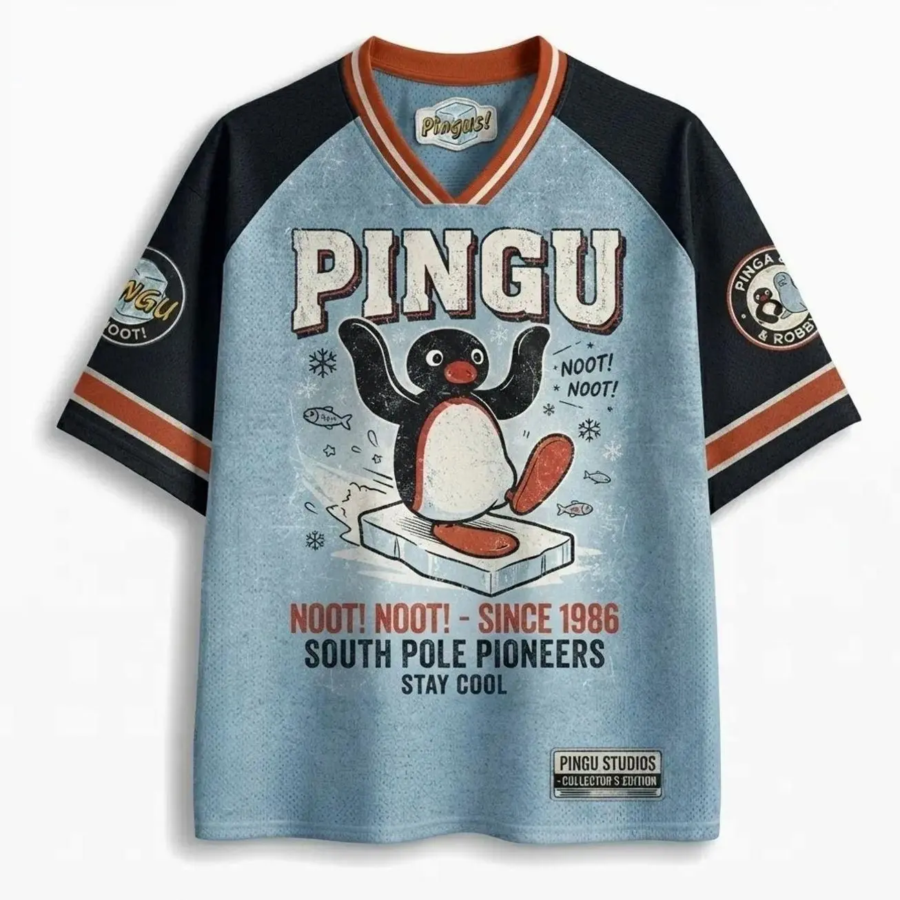 Pingu Classic 80s Animation Mesh Jersey VOW OUI