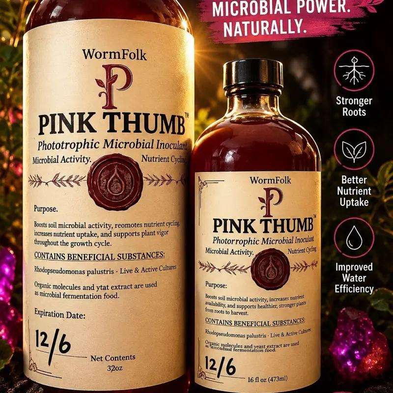 PINK THUMB - Phototropic Bacteria for Enhanced Plant Growth