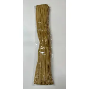 20" natural light brown chenille stem, pipe cleaner, 100 pack