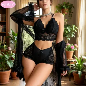Seductive Two Piece Lace Lingerie Pure Desire Style Hollow Out Detail Backless Sleeveless Design Soft Breathable Fabric Comfort Slim Fit Eye Catching Stylish Nightwear Bedroom Wear Romantic Occasions Private Date Fashion Outfit Women