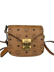 Pre-owned MCM Classic Visetos Leather Flap Crossbody Bag/SD04625010/5010