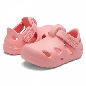 Toddler Wide Toe Box Sandals ,Wide Toe  & Zero Drop for Healthy Foot Development ,Blister-Free Soft Edges & Reinforced Stitched Strap, Non-Slip Closed Toe Summer Beach Pool Sandals for Boys & Girls Waterproof Shoes Soft Soled Shoes  Soccer Cleats Shoe