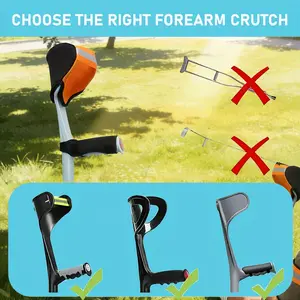 Forearm Cane Cushion and Grip Handle Pad, for Open Cuff Cane Accessories, Breathable Forearm Cane Cover with Moisture-Wicking Elastic Band to Increase Walking Comfort