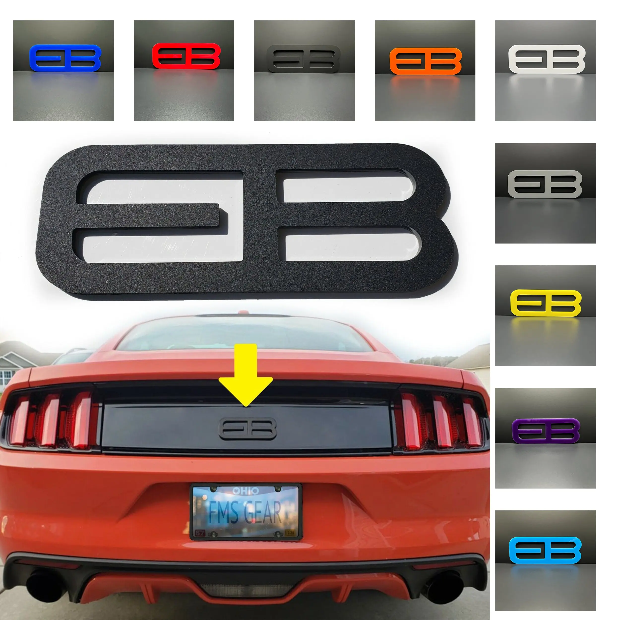 Custom Rear Trunk Logo for Mustang 2015-2025 Emblem
