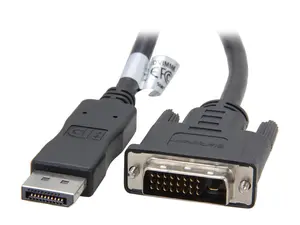 StarTech.com DP2DVIMM6 6 ft / 2m DisplayPort to DVI Video Converter Cable - M/M - 2 Meter DP to DVI Cable Adapter