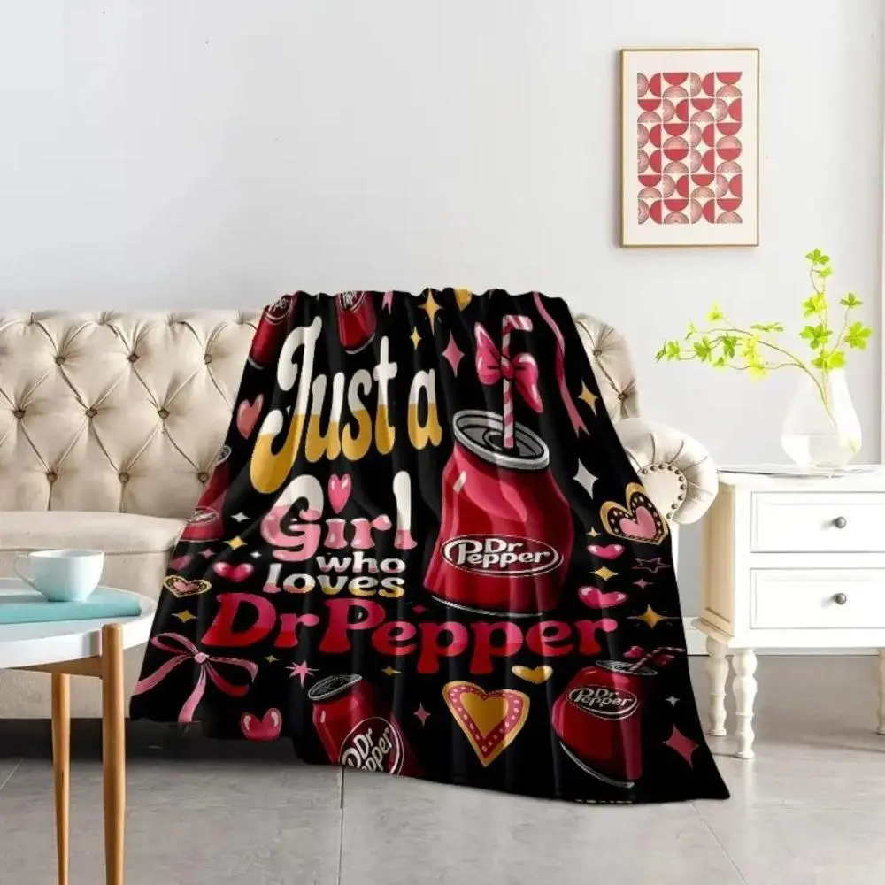Retro Cool Vibe American Style Flannel Letter Bold Weighted Blanket - Warm Nap Throw, Classic Decor Piece, Ideal Gift for Loved Ones, Suitable for Office Chairs