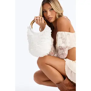 Seaside Shimmer Payette Satchel Bag - White