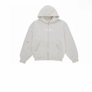 Supreme MM6 Zip Up Hooded Sweatshirt White