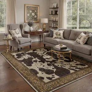 【Deals For You Days】GENIMO Home Carpet – Soft, Non-Slip, Pet Friendly, Machine Washable Rug, Area Rug Ideal for Living Room, Bedroom, Kitchen, Hallway ,ARN2099-OCHRE