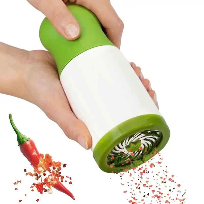Manual herb grinder, seasoning grinder, scallion chopper, vegetable chopper, vegetable mincer, chili and coriander grinder, kitchen tools and gadgets