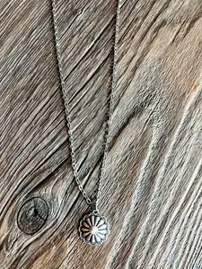 Round Concho Necklace Round Concho Necklace