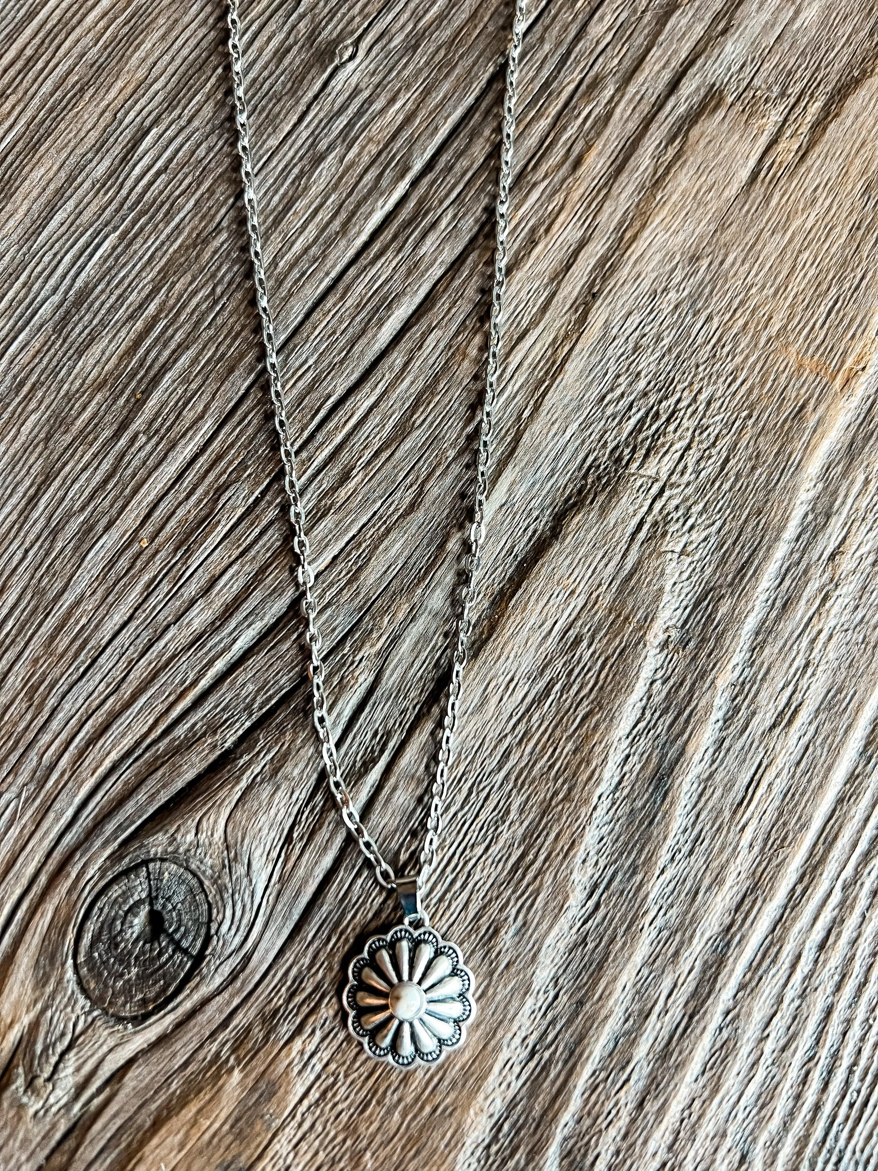 Round Concho Necklace Round Concho Necklace