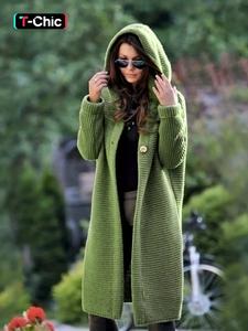 women's spring solid button front hooded crochet midi cardigan sweater, basic loose fit drop shoulder longsleeves knitwear cardigan for women, kitting tops, outerwear for fall, lady outfits, long cardigan women