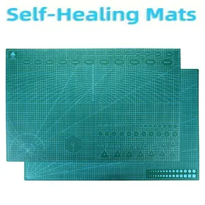 Self Healing Cutting Mat Gridded Cutting Board Double-Sided 3 Layer Cutting Pad 90x60cm Rotary Cutting Board for Scrapbooking DIY Projects