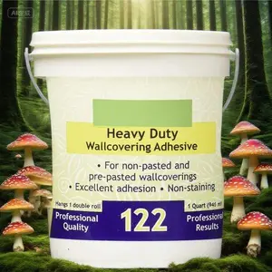 Heavy Duty Strippable Wallcovering Adhesive Clear Strong Hold Removable Wallpaper Paste Long-Lasting Easy Application Water-Resistant Non-Toxic Formula