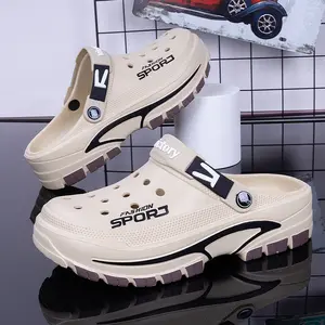 Men Summer Casual Clogs Quick Dry Lightweight Breathable Garden Slippers Outdoor Beach Shoes Non Slip