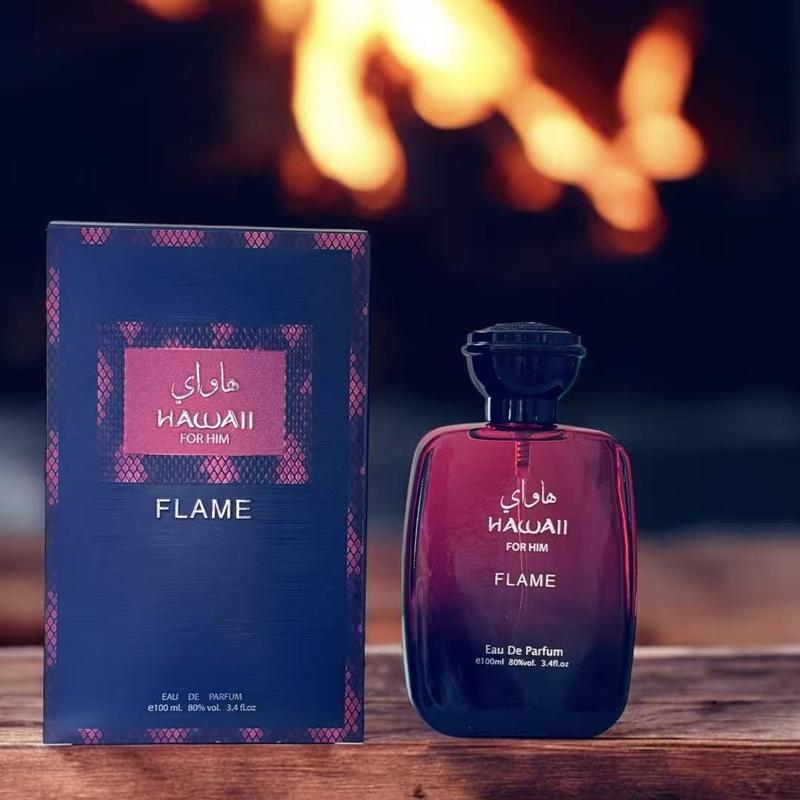 HAWAII FLAME Eau De Parfum Spray 100ML(3.4 Oz) - Bold Long Lasting Arabian Perfume For Men With A Fiery Essence - Indulge In A Luxurious Perfume Men That Captures Masculine Elegance And Strength