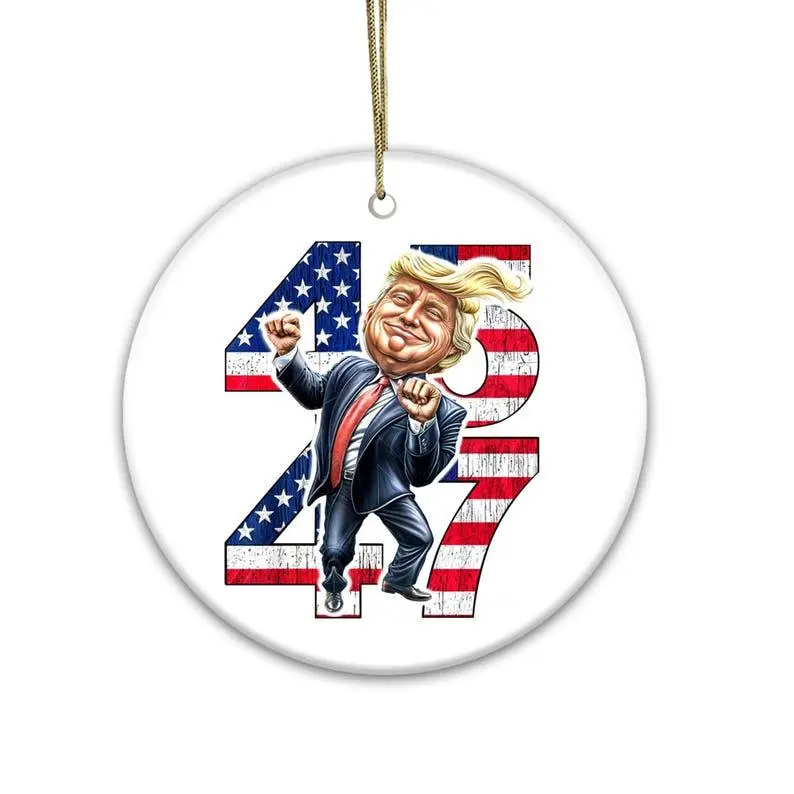 Trvmp Ornament 2024 Ornament | 45 & 47 Trvmp Ornament, American Christmas 2024, MAGA 2024 Christmas Ornament