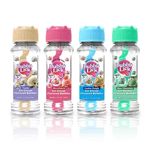 4 pk Box 2.5oz Bubble Lick Ice Cream Variety Pack Flavored Bubbles