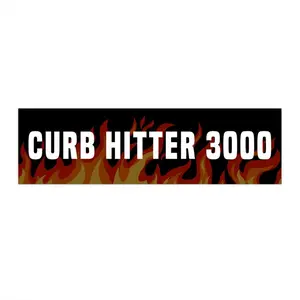 Curb Hitter Bumper Magnet Gen Z, Funny Car Magnet, Weird Gifts for Friends, Unhinged Magnet