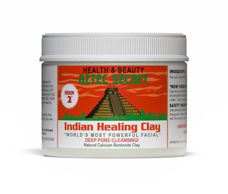 NEW 10oz SIZE! - ETANA BEAUTY Aztec Secret Indian Healing Clay - 100% Natural Calcium Bentonite for Deep Pore Cleansing, Skin Care, Facials, Wraps & More  - Soft