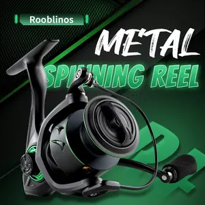 Lightweight Spinning Fishing Reel, 4+1 Stainless Steel Ball Bearings, Ultra Smooth Operation, Powerful Multi-Disc Drag System, Corrosion-Resistant Body, Ergonomic EVA Handle, Reversible Left/Right Hand, Aluminum Spool, For Freshwater & Saltwater